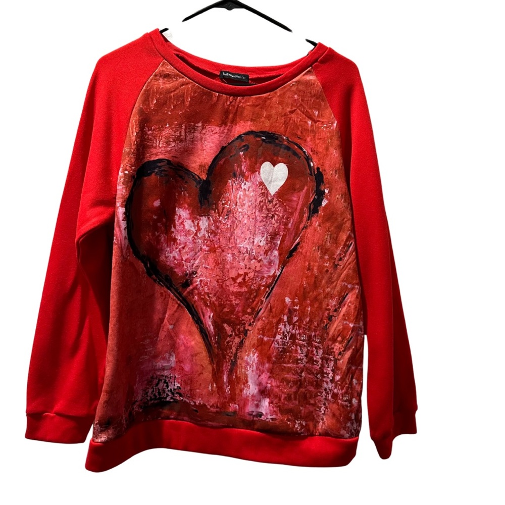 Women’s Red Long Sleeve Top Medium